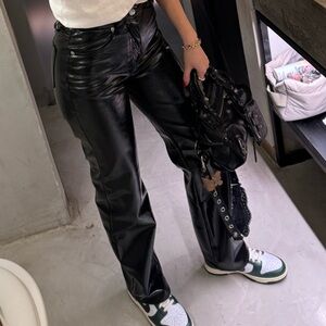 Leather black pants. Size 2 US. Perfect conditions, only one posture.